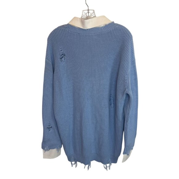 NEW SER.O.YA Blue Chloe Sweater Dress NWT - Size XS - Picture 8 of 10